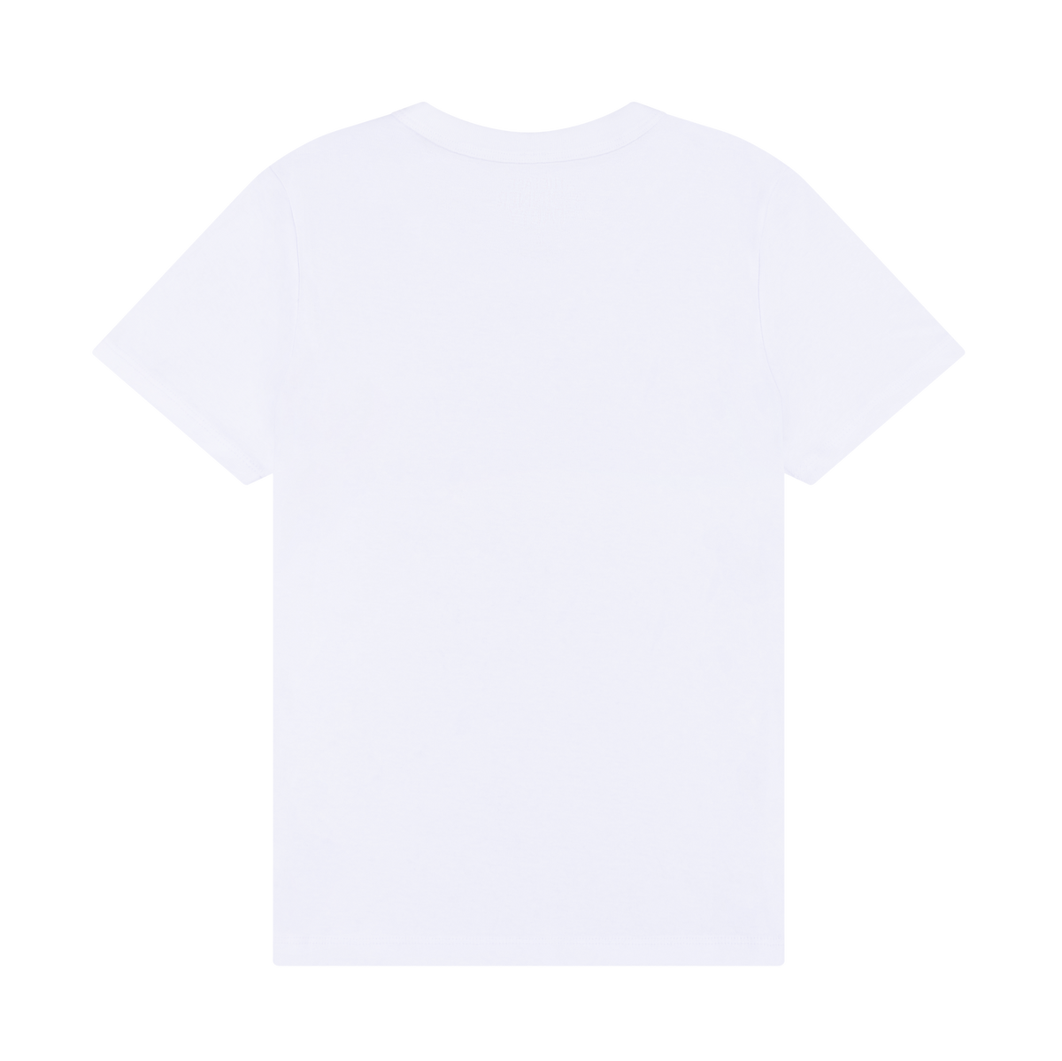 White Logo Baby Tee back