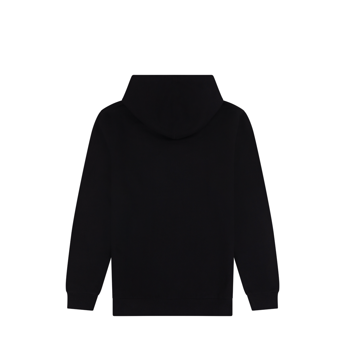 Black Large Cherub Logo Hoodie back