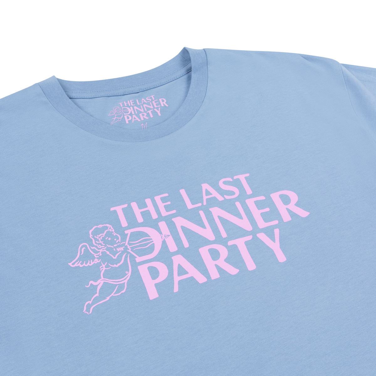 Blue Large Cherub Logo T-Shirt graphic