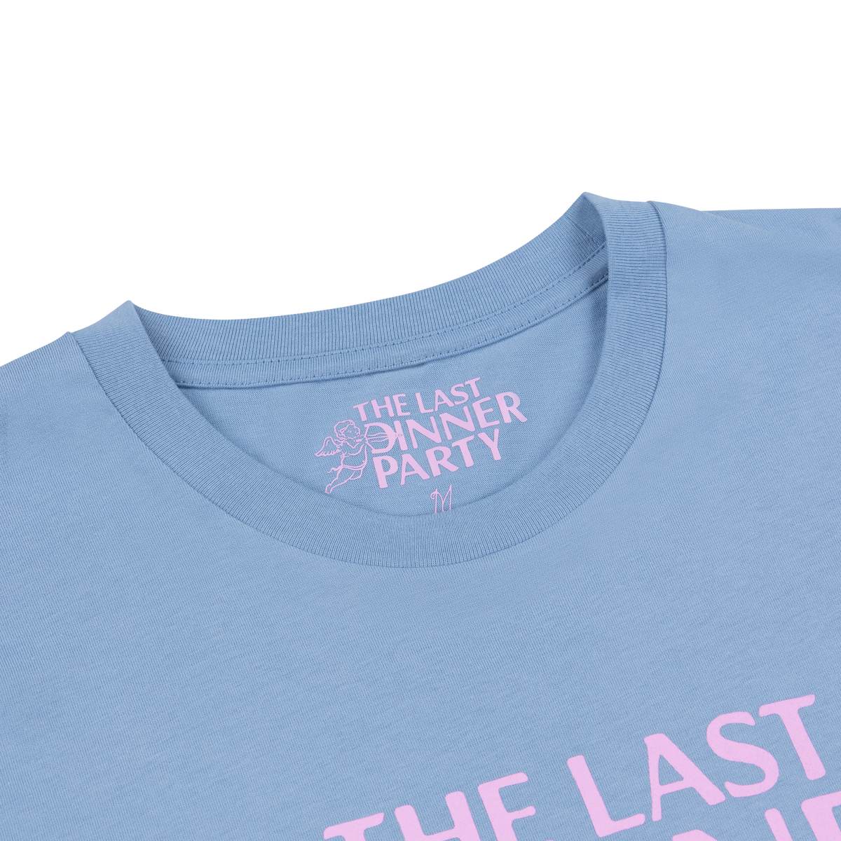 Blue Large Cherub Logo T-Shirt tag
