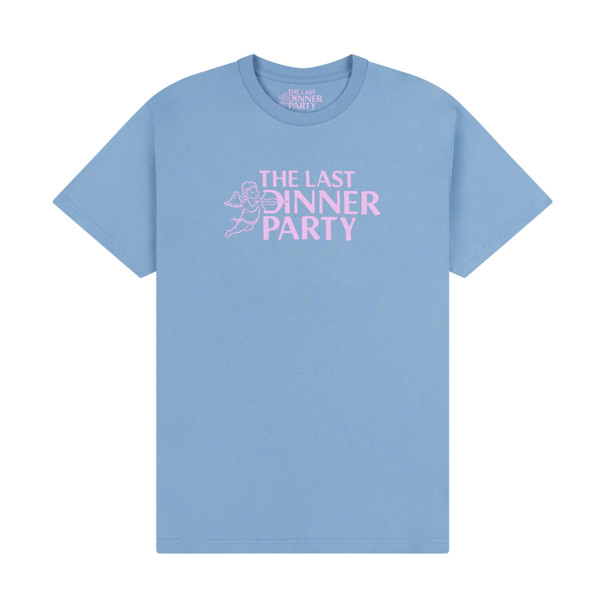 Blue Large Cherub Logo T-Shirt front