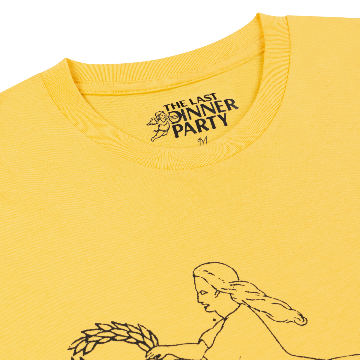 Yellow Wreath Logo T-Shirt tag