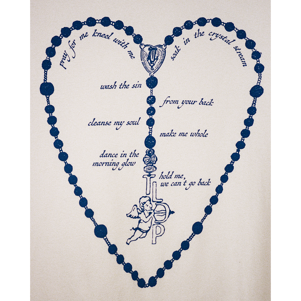 Rosary White Tee Print