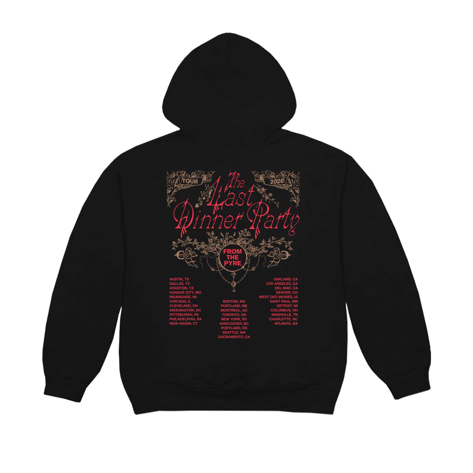 Red Rose Black Tour Hoodie