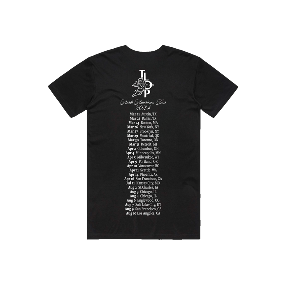 North America Tour 2024 Black Tee Back