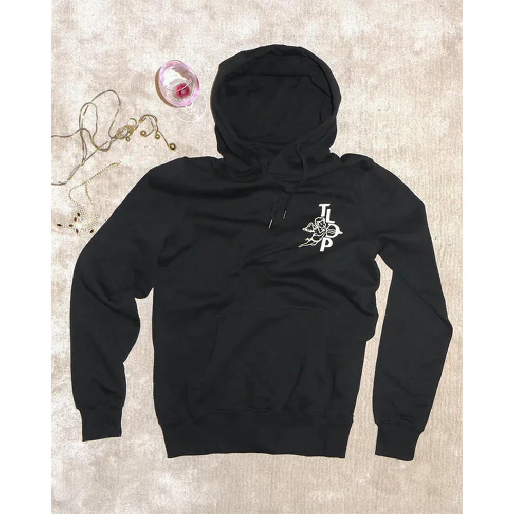 Black Logo Pullover Hoodie Alt