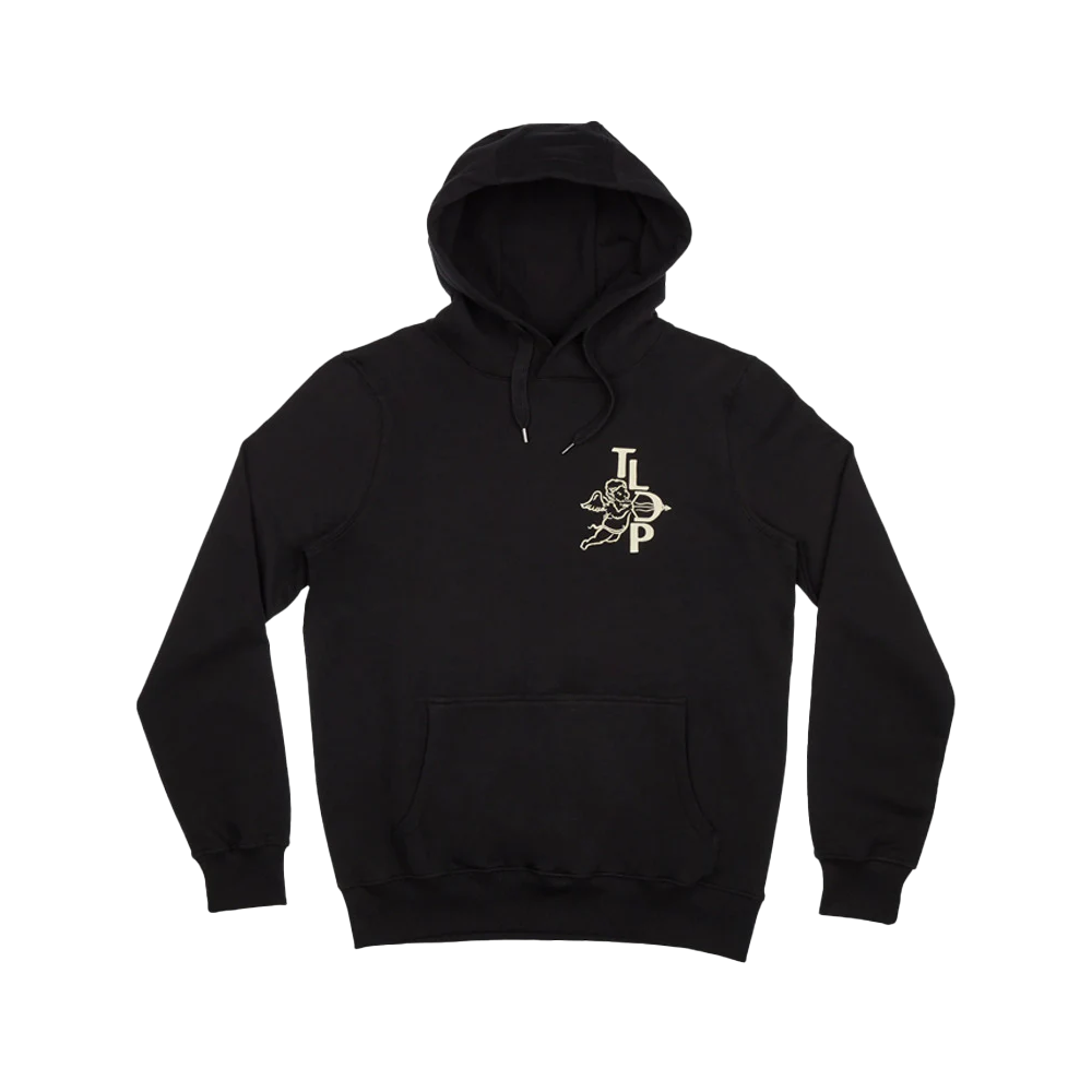 Black Logo Pullover Hoodie Front